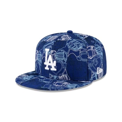 Sapca New Era Los Angeles Dodgers MLB Chaos 59FIFTY Fitted - Albastri